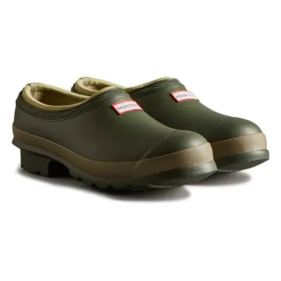 (Green, (Adults')) Hunter Gardener Rubber Women's Dark Olive/Clay Garden Shoes