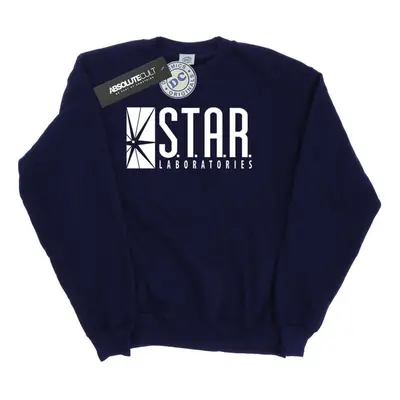 (S, Navy Blue) DC Comics Womens/Ladies The Flash STAR Labs Sweatshirt