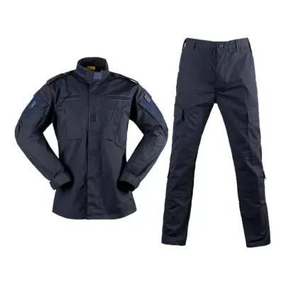 (as the picture, XS) Army Combat Uniform Navy Blue Police Uniform