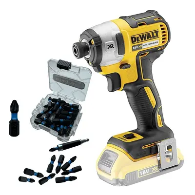 Dewalt DCF887N 18V XR G2 Brushless Speed Impact Driver Bare + 25pc Torsion Set