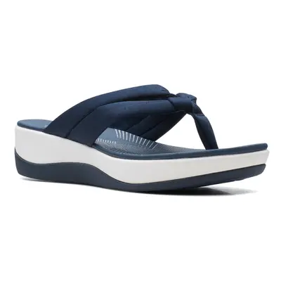 Clarks womens Arla Kaylie Flip Flop Navy Textile US