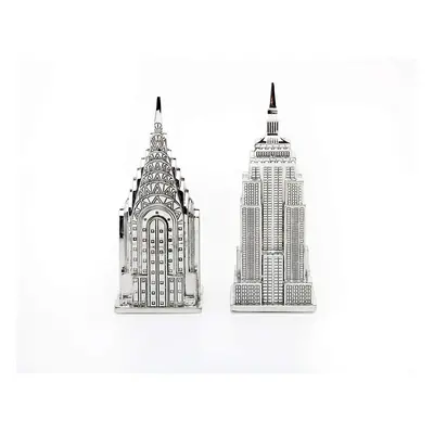 Godinger Empire State and Chrysler Building Salt and Pepper Shakers, R