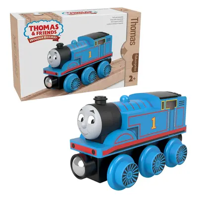 Thomas & Friends Wooden Railway Toy Train Thomas Push-Along Wood Engine for Toddlers & Preschool