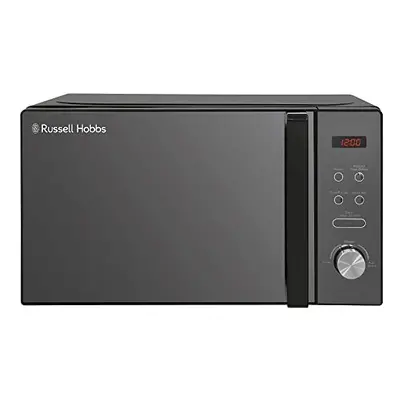 Russell Hobbs RHM2076B Litre W Black Digital Solo Microwave with Power Levels, Automatic Defrost