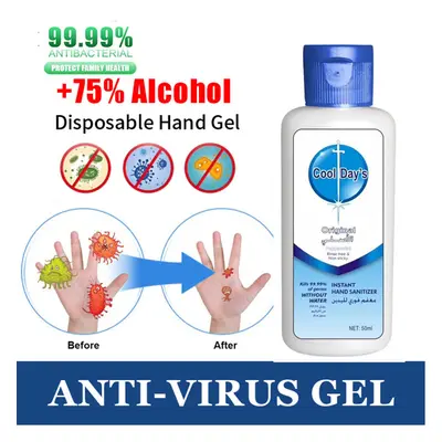 (100 Box hand sanitiser) 75% Alcohol Antibactibacterial Hand Sanitiser Gel