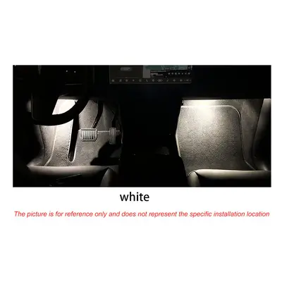 (white) 2Pc LED Footwell Light Courtesy Door Light Trunk Glove Box Lamp For Skoda