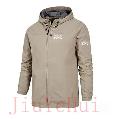 (Khaki, XL) GS R1200 Men Windproof Sweatshirts Motorcycle R GS Hooded M3 M5 Hoodies X5 X6 Car F1