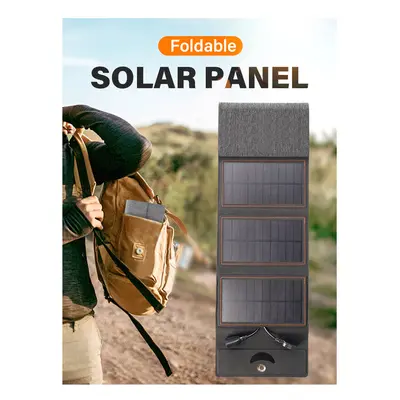 (beige fabric) Flexible Solar panel 5V 2USB Portable Waterproof plate For cell phone power bank 