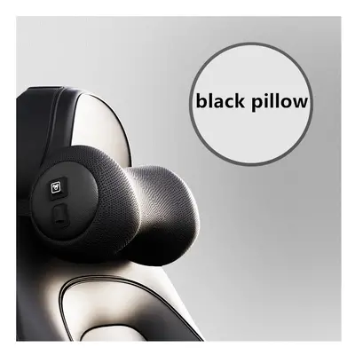 (black pillow) 3D Car Massage Neck Support Pillow Seat Back Support Headrest Pillow Memory