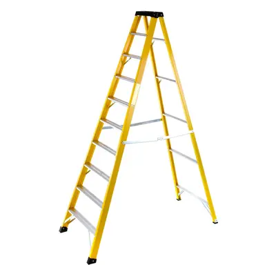 1.7m FIBREGLASS Swingback Step Ladders Tread Professional Lightweight Steps