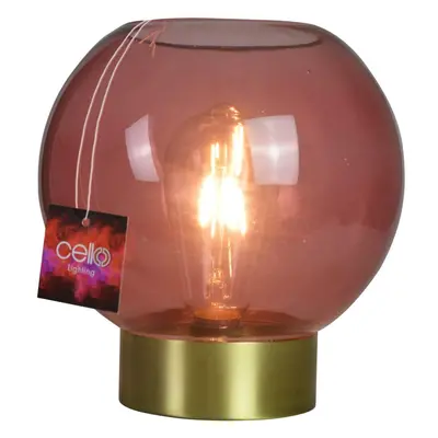 Cello Lighting - Globe Medium Light Red