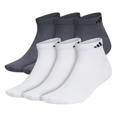 adidas Men's Superlite Low Cut Socks (6-Pair) White/Black/Onix Grey