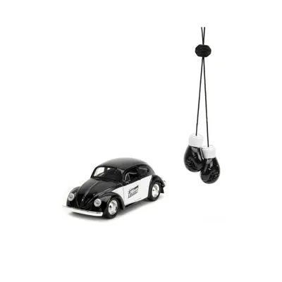 1959 Volkswagen Beetle Punch Buggy Black and White and Boxing Gloves Accessory Punch Buggy Serie