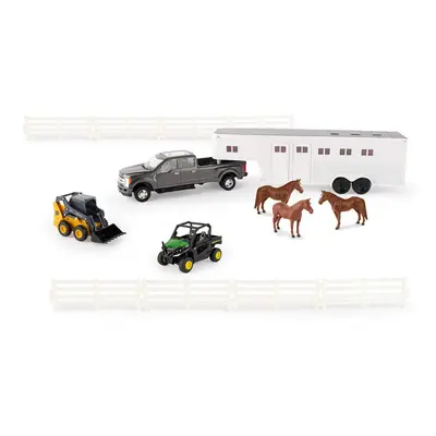 John Deere Tomy 1/32 Hobby Set with Horses