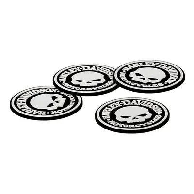 Harley-Davidson Skull Coasters Set - Rubber Coasters HDL-18522