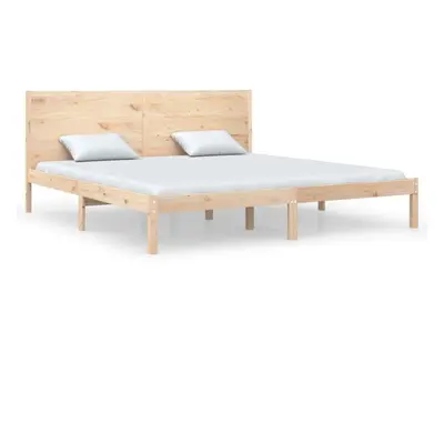 (brown, x cm) vidaXL Bed Frame Bed Base Bedstead Bedroom Mattress Foundation Solid Wood Pine