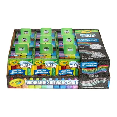 Crayola BIN514008 Washable Sidewalk Chalk Tray - Count