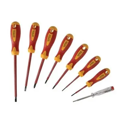 Faithfull FAISDVDESET8 VDE Screwdriver Soft-Grip Set of (Case)