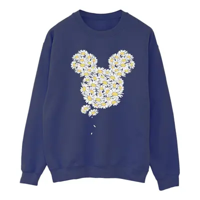 (M, Navy Blue) Mickey Mouse Womens/Ladies Chamomile Head Sweatshirt