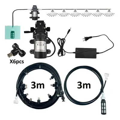 (6m) Water Mist Atomizer Electric Sprayer Misting Cooling System Garden Nebulizers Water Fog Pla