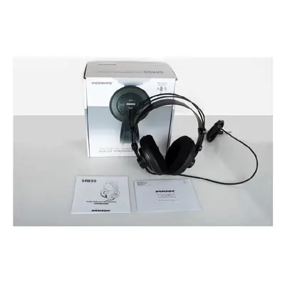 (1 set orginal box) Original Samson SR850 Monitoring Headset Velour Earcup Semi-Open Monitor