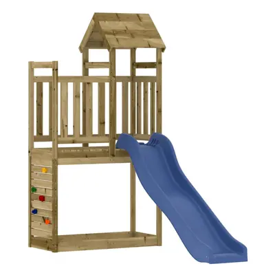 (solid impregnated pinewood) vidaXL Outdoor Playset Playground Set Garden Playhouse Wood Pine