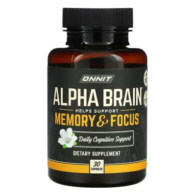 Onnit, Alpha Brain, Memory & Focus, Capsules