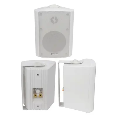 QUALITY 4" 70W White Background HiFi Speaker *100V & 8ohm* Wall Mount Bookshelf