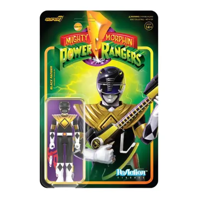 Power Rangers Black Ranger with Dragon Shield ReAction 3.75"