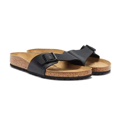 (UK 8) Birkenstock Womens Madrid Black Birko Flor Sandals