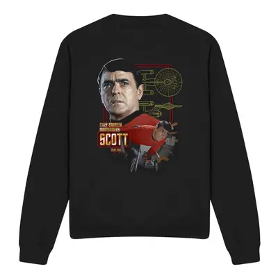 (L, Black) Star Trek Unisex Adult Chief Engineer Scott Sweatshirt