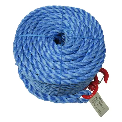 (30 Metre) Scaffolding Gin Wheel Rope with Swivel Hook 18MM