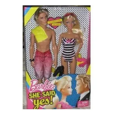 Barbie Inch Doll Giftset 2Pack Barbie Ken She Said Yes by Mattel