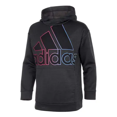 adidas Girls Hooded Fleece Tunic Pullover Sweatshirt (Black/Pink/Blue