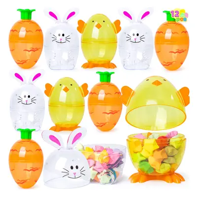 JOYIN Pcs Easter Eggs Shell Bunny Shaped Novelty Easter Themed Char