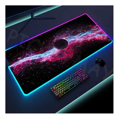 (SPA001 (53), 350x900x4mm) Universe RGB Gaming Mousepad Space Mouse Mats LED Large Gamer Mousepa