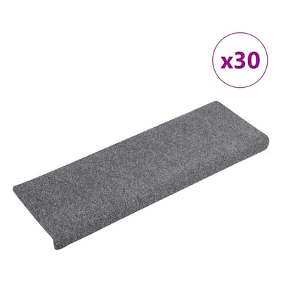 (light grey, pcs) vidaXL Stair Mats Carpet Stair Treads Decor Stair Step Protector Needle Punch