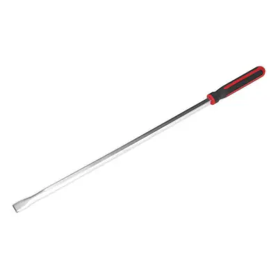 900mm Heavy Duty Straight Pry Bar with Hammer Cap - Chromoly Steel Shaft