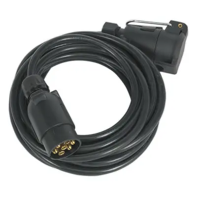 6m 12V 7-Pin N-Type Extension Lead - Trailer & Caravan Power Extending Cable