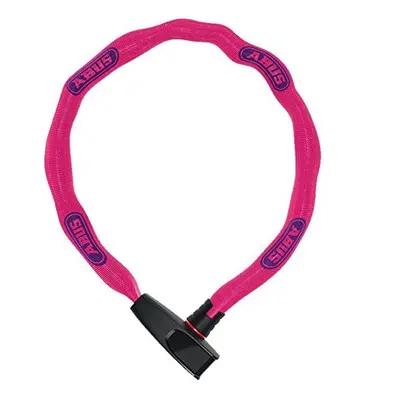 Catena 6806K Neon Pink Chain Lock Plastic Coated Bicycle Lock Square Chain with ABUS Security Le