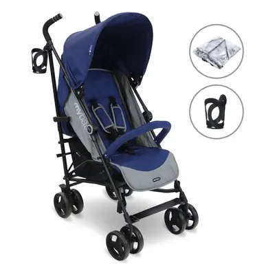 MB02 Plus Lightweight Stroller - Blue and Grey