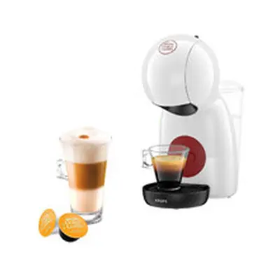 Krups Nescafe Dolce Gusto Piccolo Manual Coffee Machine 1600W 0.8L- White