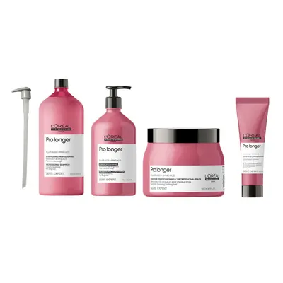 L'Oreal Serie Expert Pro Longer - Pump - Shampoo 1500ml - Conditioner 750ml - Mask 500ml - Leave