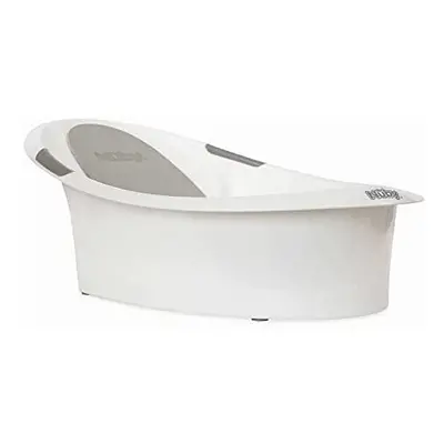 Nuby Newborn Baby Bath with Built in Anti-Slip Support and Soft Headrest, White Bathtub, Suitabl