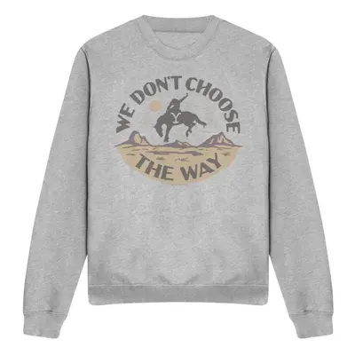 (XXL, Sport Heather) Yellowstone Unisex Adult We Don't Choose The Way Sweatshirt