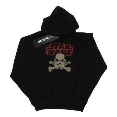 (XL, Black) Star Wars Mens Stormtrooper Skull Logo Hoodie