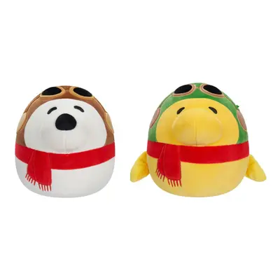 Squishmallows Original Peanuts 8-Inch Aviator Snoopy and Aviator Woodstock 2-Pack Plush - Little