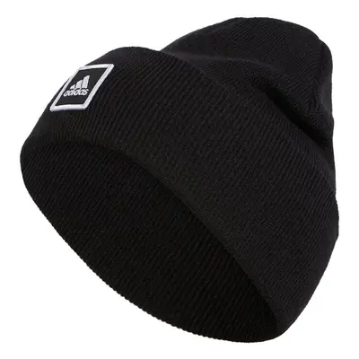 adidas Wide Cuff Fold Beanie Black/White One Size