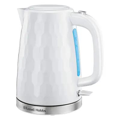 Russell Hobbs Honeycomb Jug Kettle, W, 1.7 Litres, White