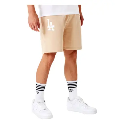 (XL, Light Beige) New Era Los Angeles Dodgers League Essentials Jogger Sweat Shorts - Light Beig